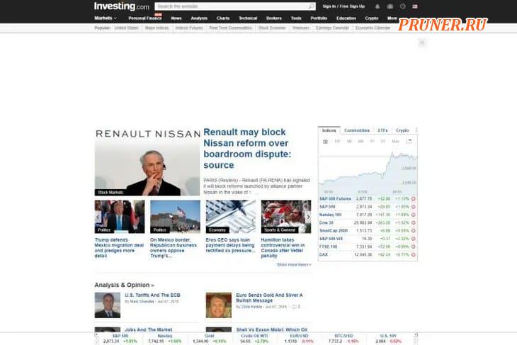 Investing.com Stock Exchange