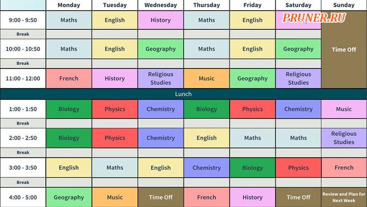 Timetable — планировщик для распорядка дня